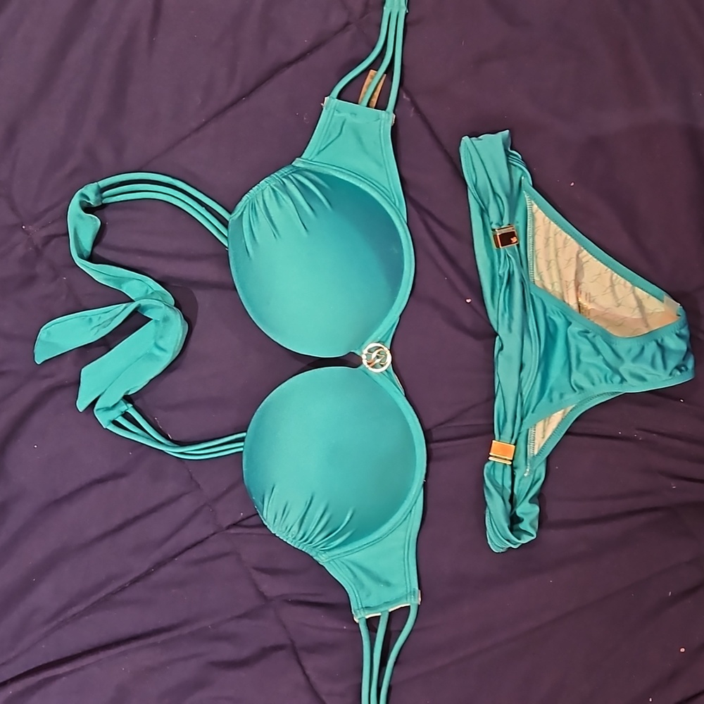 Victoria's Secret add 2 cups push up bra swimsuit bikini 32D/XS